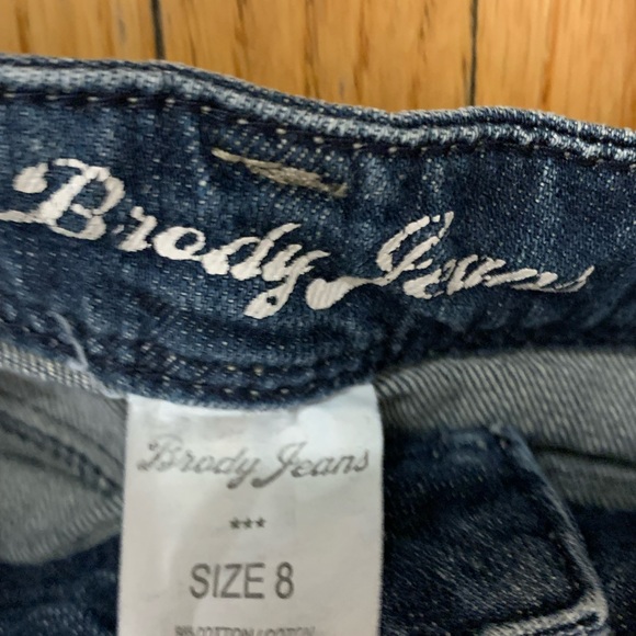 low rise jean mini skirt - Picture 3 of 3